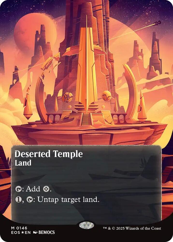 Deserted Temple  146/45 (Edge of Eternities: Stellar Sights)  - Borderless Galaxy Foil