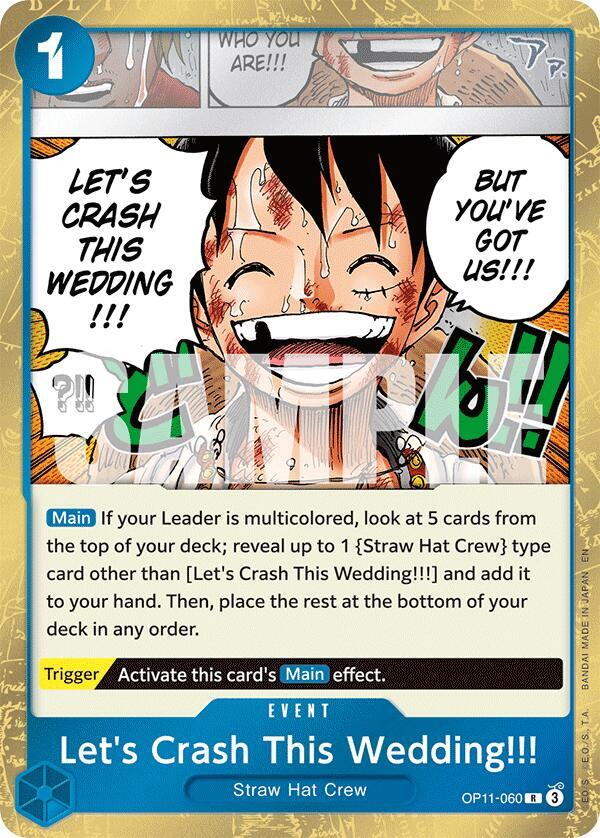 Let's Crash This Wedding!!! OP11-060 (A Fist of Divine Speed)  - Foil