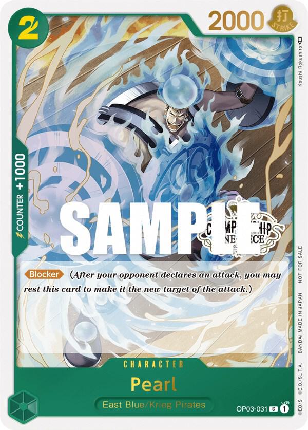 Pearl Store Championship Participation Pack Vol 2 OP03-031 (One Piece Promotion Cards)  - Foil