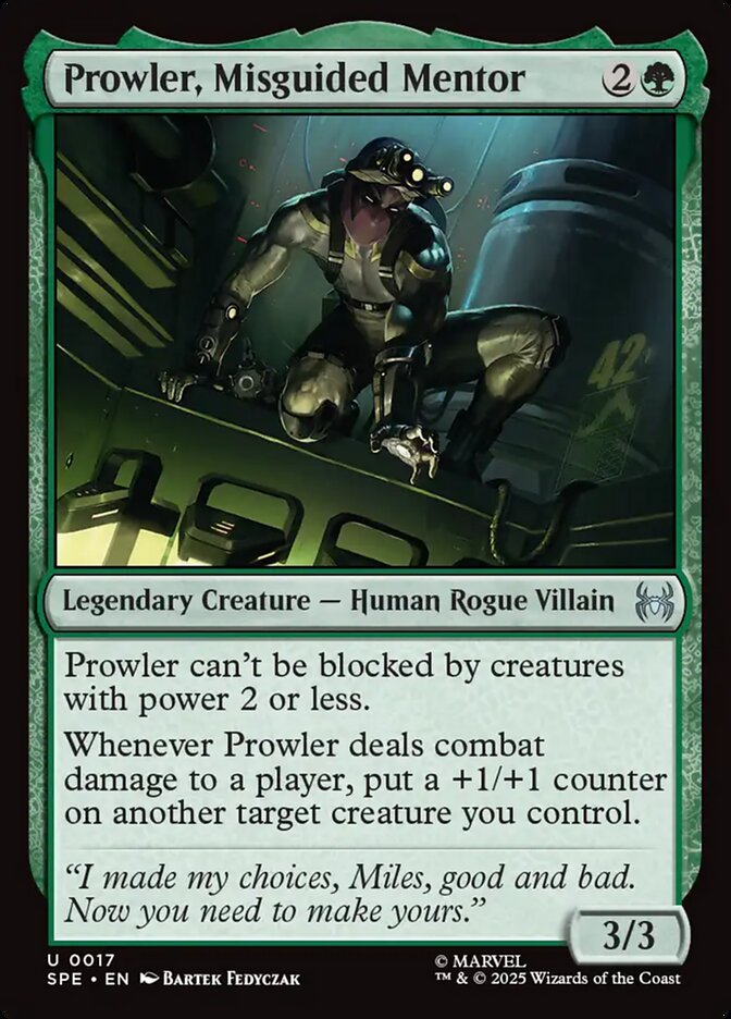 Prowler, Misguided Mentor 17/20 ()  - Foil