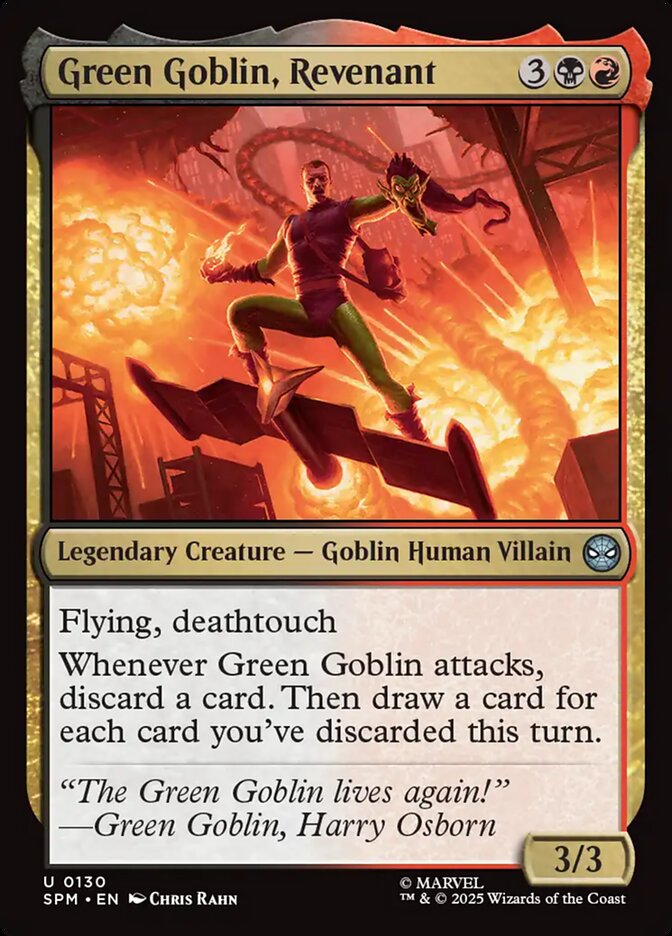 Green Goblin, Revenant 130/198 (Marvel's Spider-Man)  - Foil
