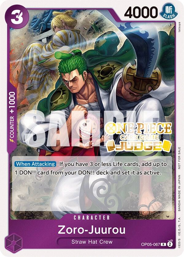 Zoro Juurou (Judge Pack Vol.3) OP05-067 (One Piece Promotion Cards)  - Foil