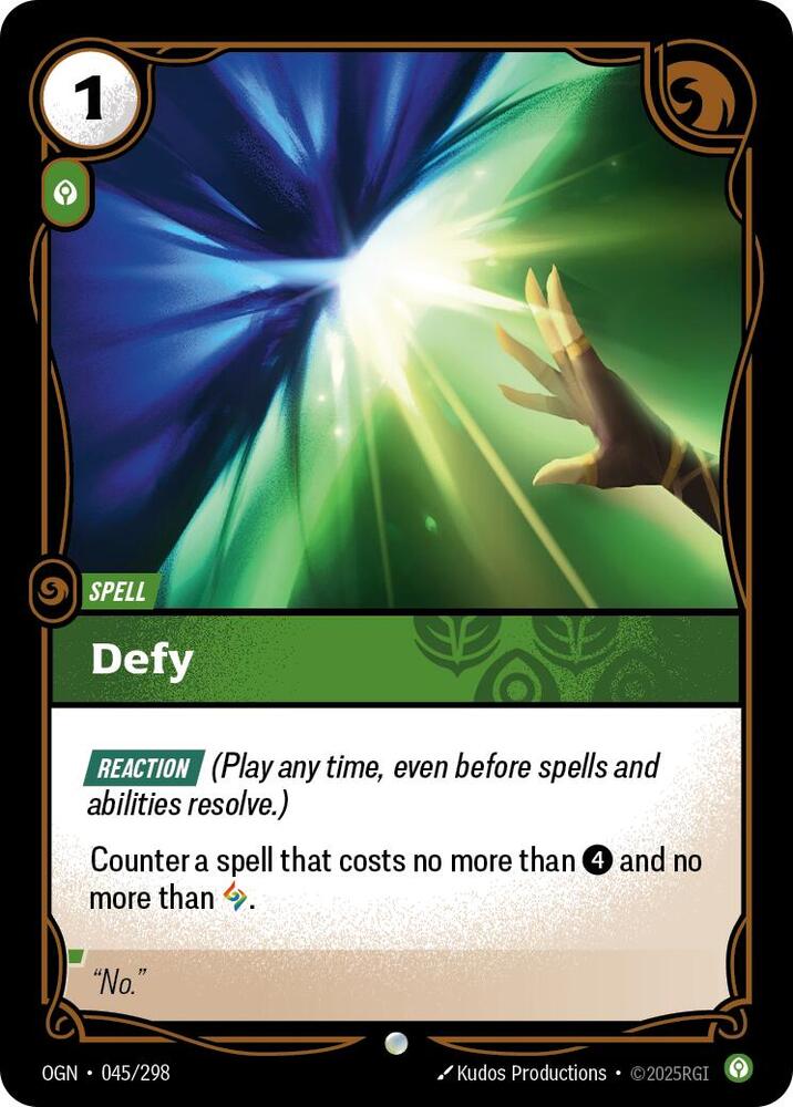 Defy 045/298 (Origins)  - Foil