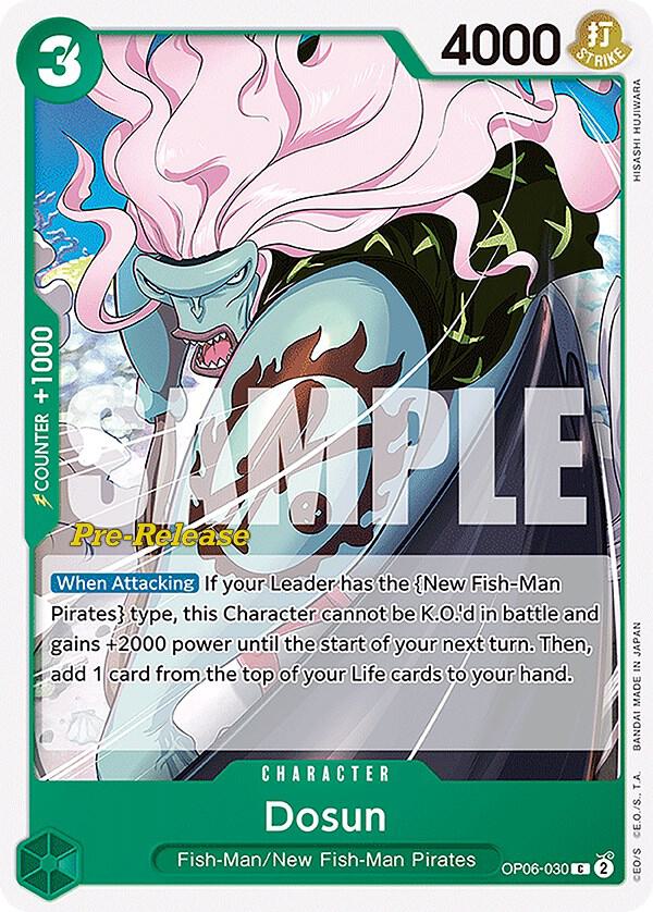 Dosun OP06-030 (Wings of the Captain Pre-Release Cards) 