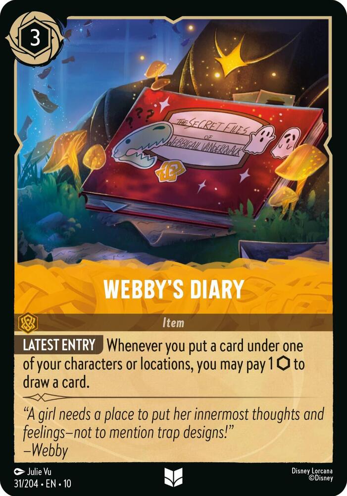 Webby's Diary 31/204 (Whispers in the Well)  - Cold Foil