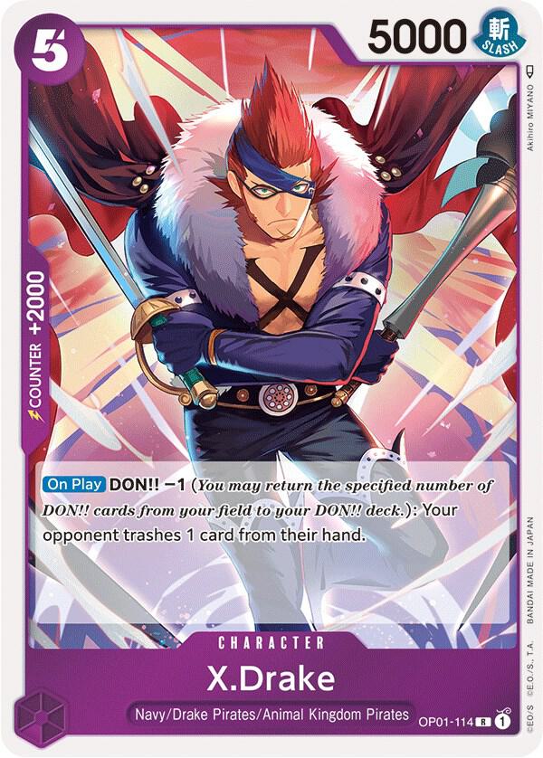 XDrake 114 OP01-114 (Romance Dawn)  - Foil