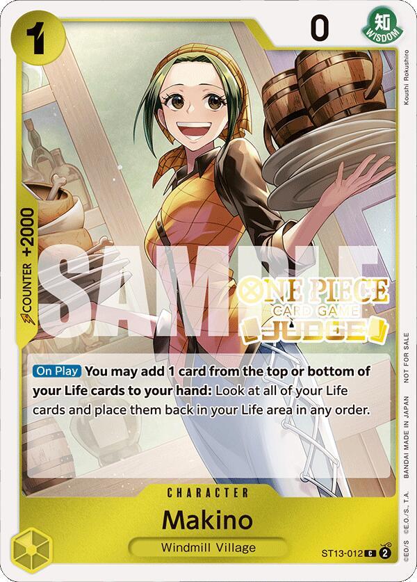 Makino (Judge Pack Vol.4) ST13-012 (One Piece Promotion Cards)  - Foil