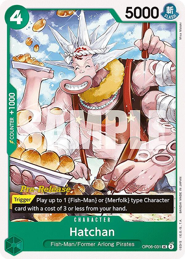 Hatchan OP06-031 (Wings of the Captain Pre-Release Cards) 