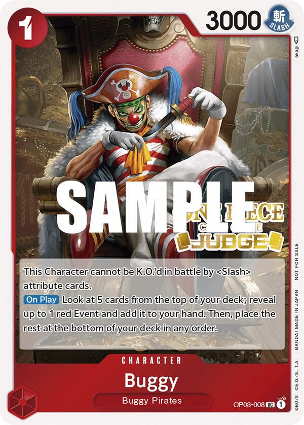 Buggy (Judge Pack Vol.2) OP03-008 (One Piece Promotion Cards)  - Foil