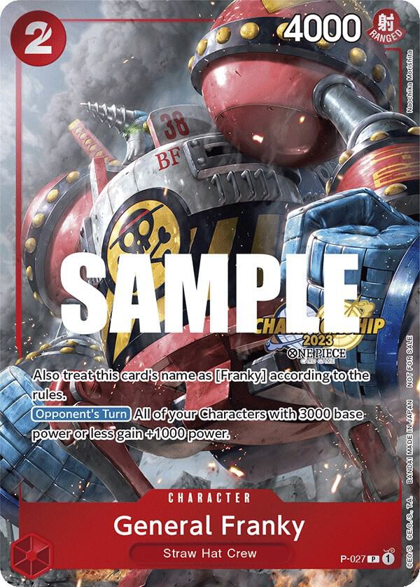 General Franky CS 2023 Event Pack P-027 (One Piece Promotion Cards)  - Foil