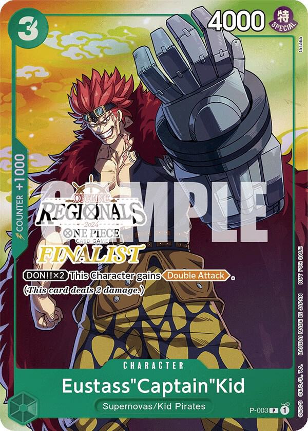 Eustass"Captain"Kid (Offline Regional 2024 Vol.2 Finalist) P-003 (One Piece Promotion Cards)  - Foil