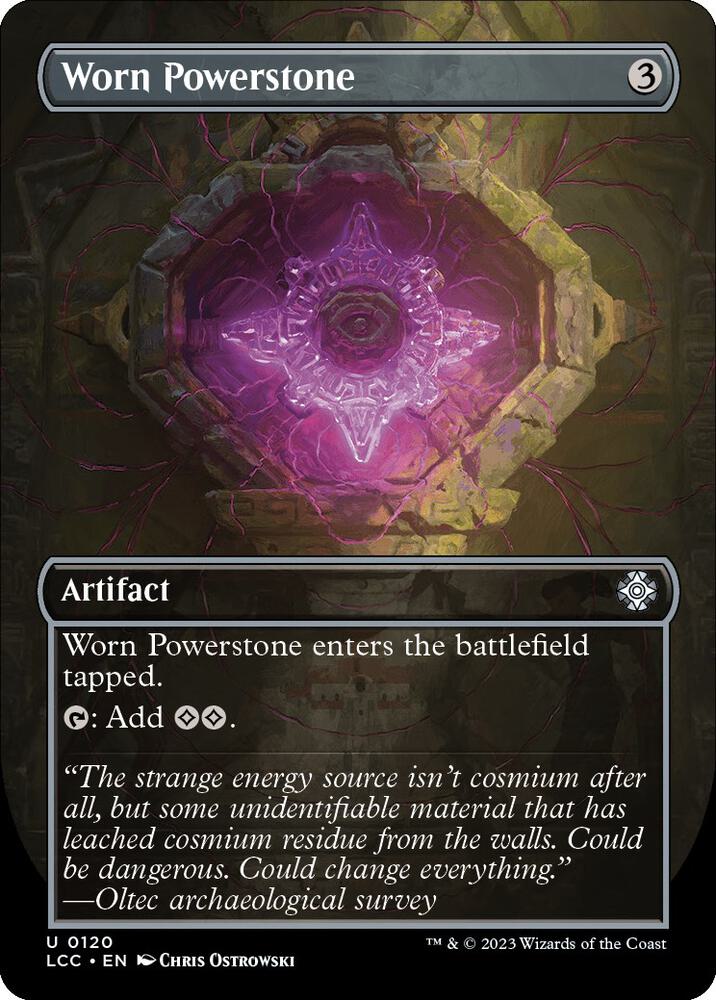Worn Powerstone 120/370 (Commander: The Lost Caverns of Ixalan)  - Borderless Foil