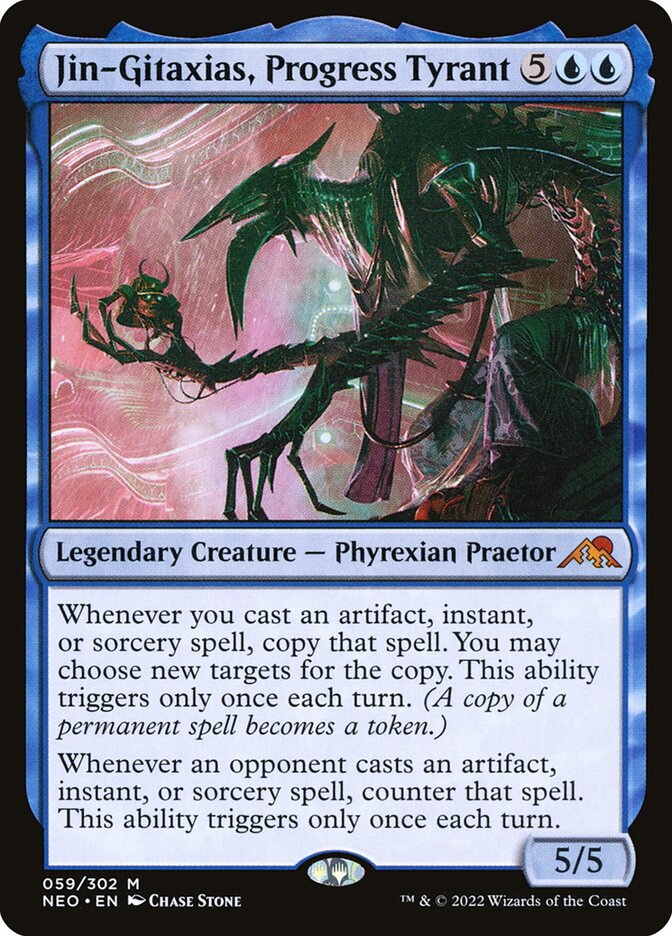 Jin-Gitaxias, Progress Tyrant 59/302 (Kamigawa: Neon Dynasty) 