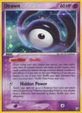 Unown H H/28 (EX Unseen Forces)  - Holofoil