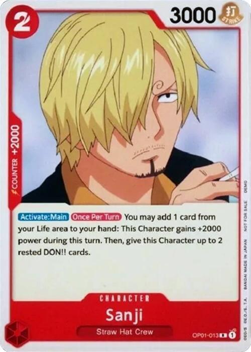 Sanji OP01-013 (One Piece Demo Deck Cards) 
