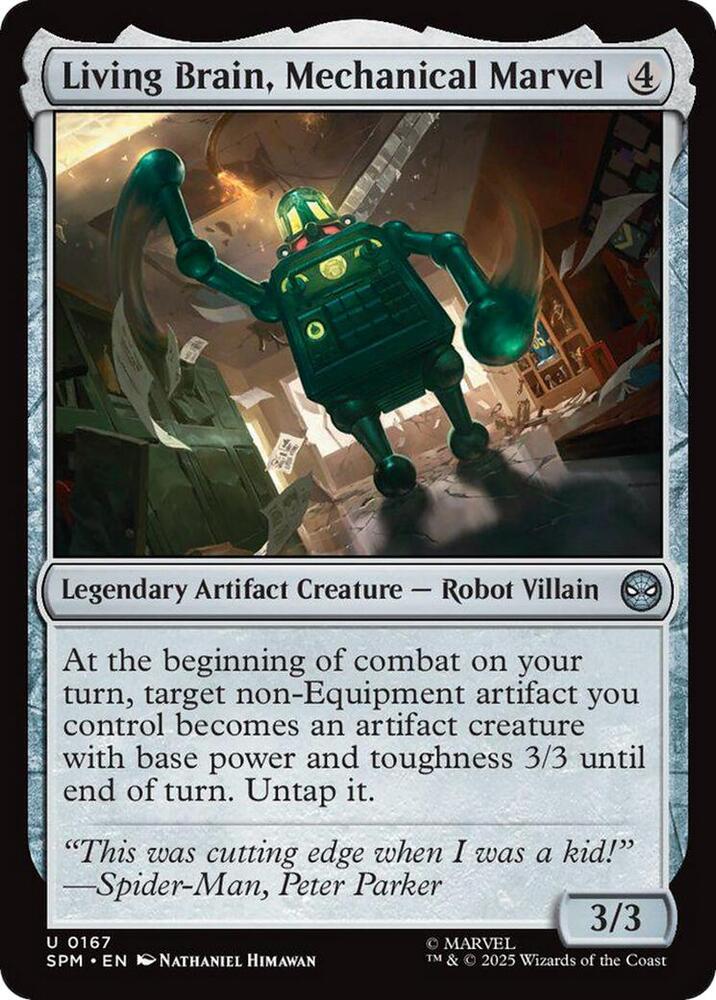 Living Brain, Mechanical Marvel 167 (Marvel's Spider-Man)  - Foil