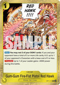Gum-Gum Fire-Fist Pistol Red Hawk OP11-114 (A Fist of Divine Speed)  - Foil