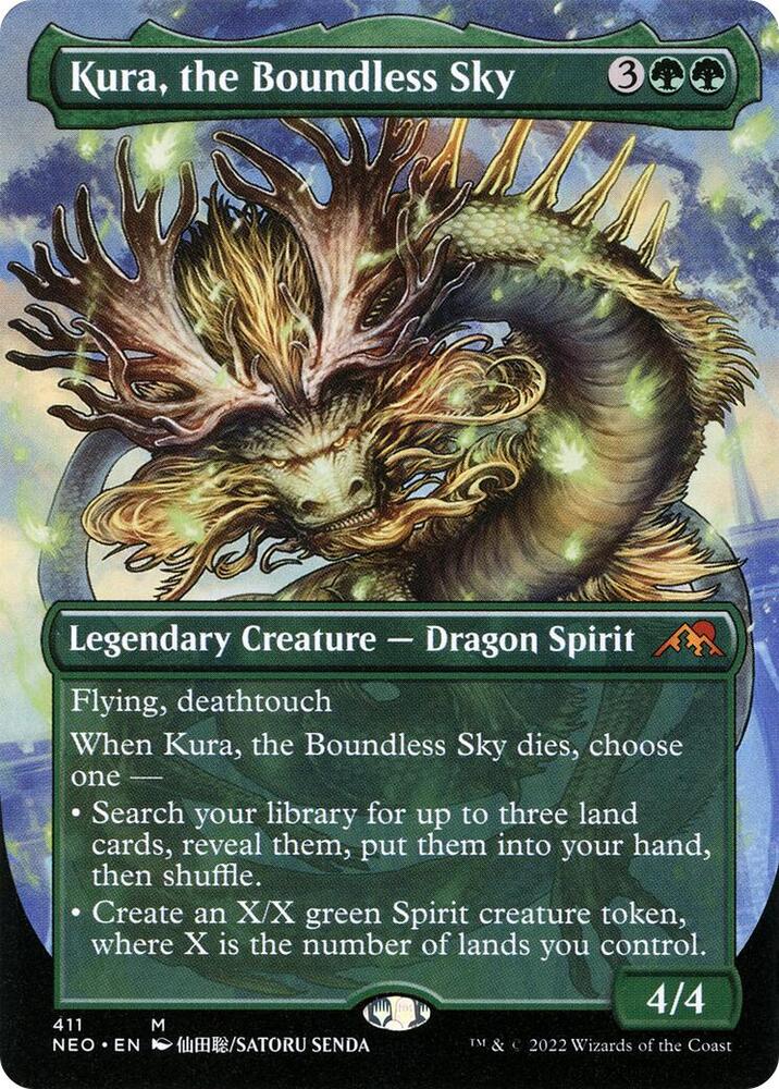 Kura, the Boundless Sky 411/302 (Kamigawa: Neon Dynasty)  - Borderless