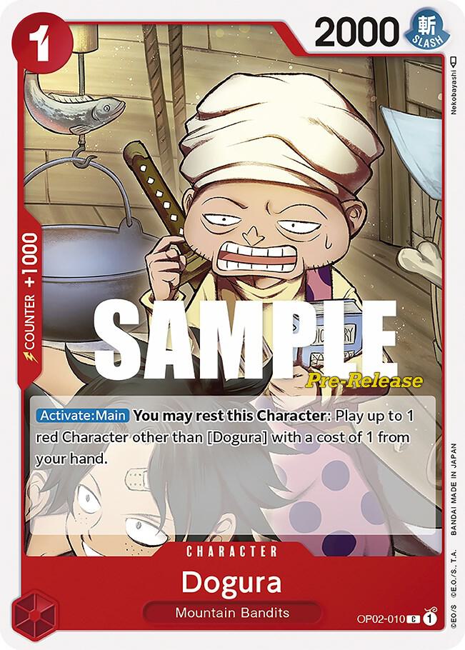 Dogura OP02-010 (Paramount War Pre-Release Cards) 