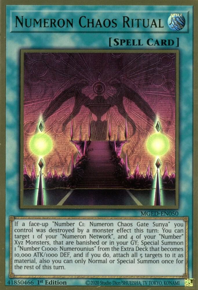 Numeron Chaos Ritual MGED-EN050 (Maximum Gold: El Dorado)  - 1st Edition