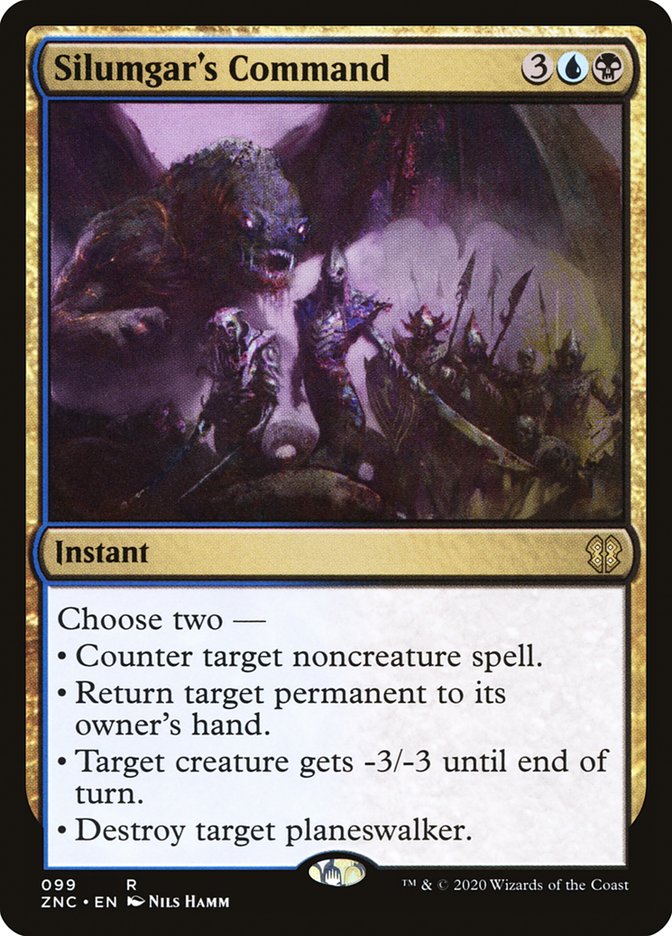 Silumgar's Command 99 (Commander: Zendikar Rising) 