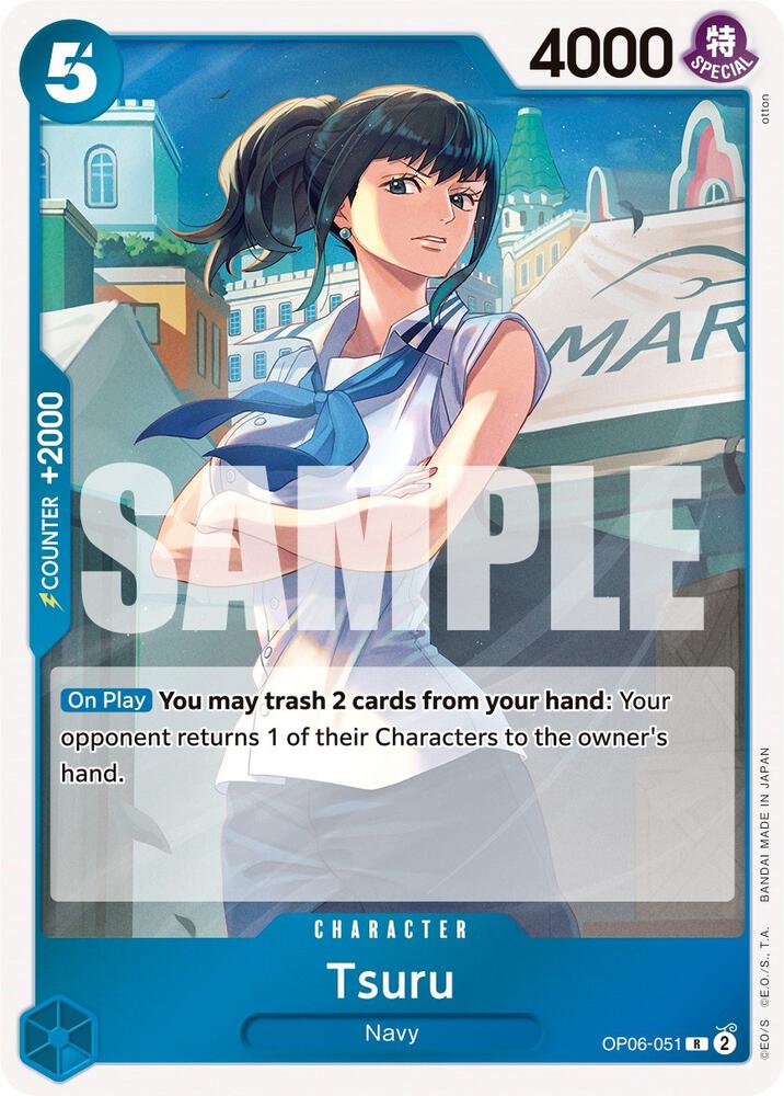 Tsuru OP06-051 (Wings of the Captain)  - Foil
