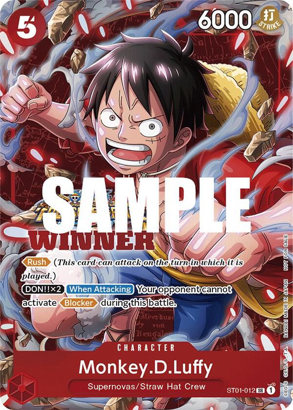 MonkeyDLuffy Winner Pack Vol 5 ST01-012 (One Piece Promotion Cards)  - Foil