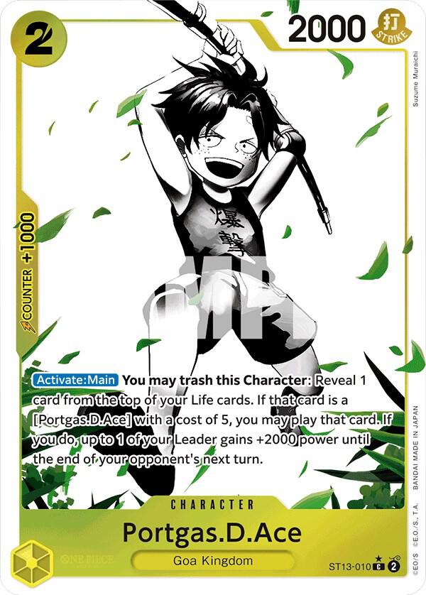Portgas.D.Ace ST13-010 (Ultra Deck: The Three Brothers)  - Parallel Foil