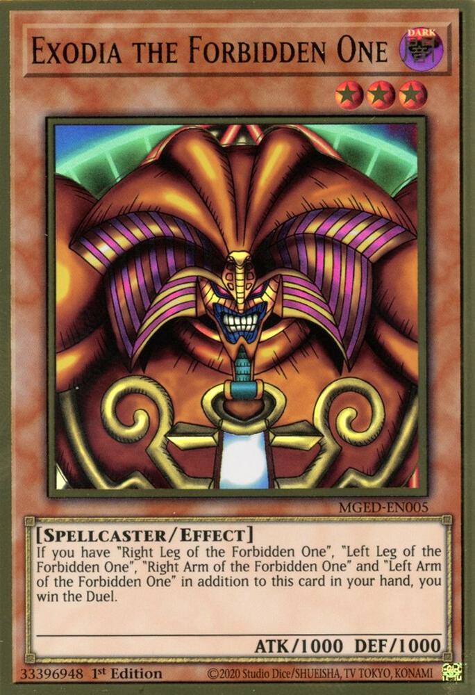 Exodia the Forbidden One MGED-EN005 (Maximum Gold: El Dorado)  - 1st Edition
