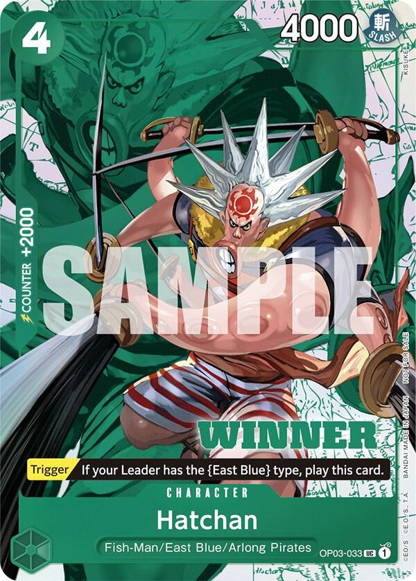 Hatchan (Winner Pack Vol.6) OP03-033 (One Piece Promotion Cards)  - Foil