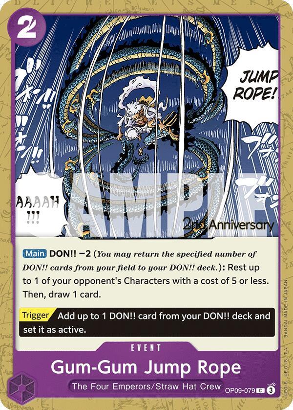 Gum-Gum Jump Rope OP09-079 (Emperors in the New World: 2nd Anniversary Tournament Cards) 