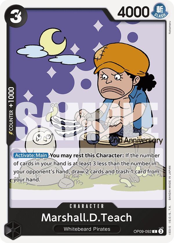 Marshall.D.Teach OP09-092 (Emperors in the New World: 2nd Anniversary Tournament Cards) 