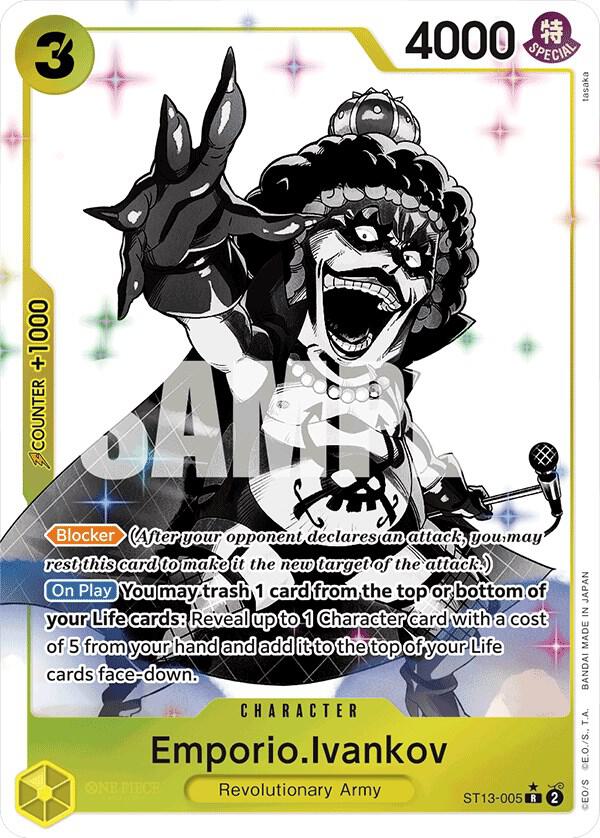 Emporio.Ivankov ST13-005 (Ultra Deck: The Three Brothers)  - Parallel Foil