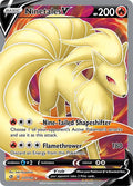 Ninetales V 177/192 (SWSH02: Rebel Clash)  - Holofoil