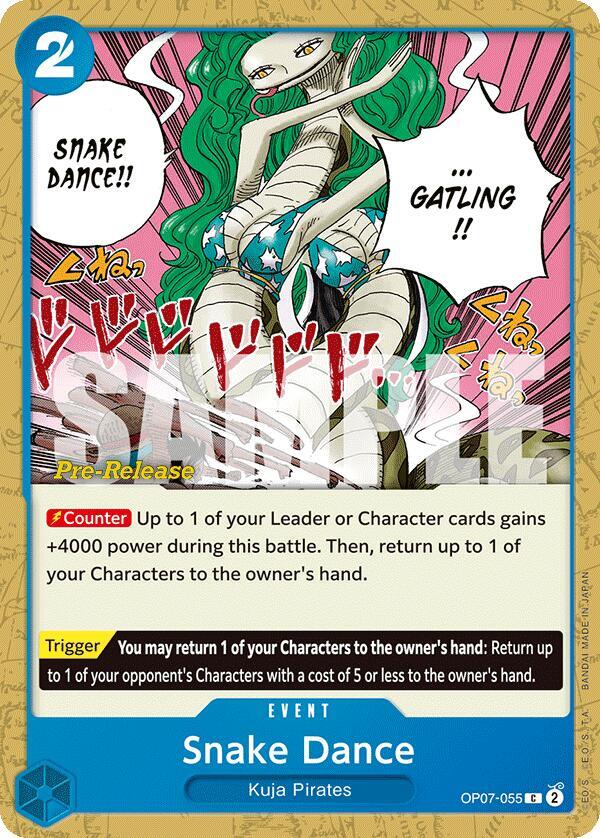 Snake Dance OP07-055 (500 Years in the Future Pre-Release Cards) 