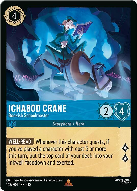 Ichabod Crane, Bookish Schoolmaster 148/204 (Whispers in the Well) 