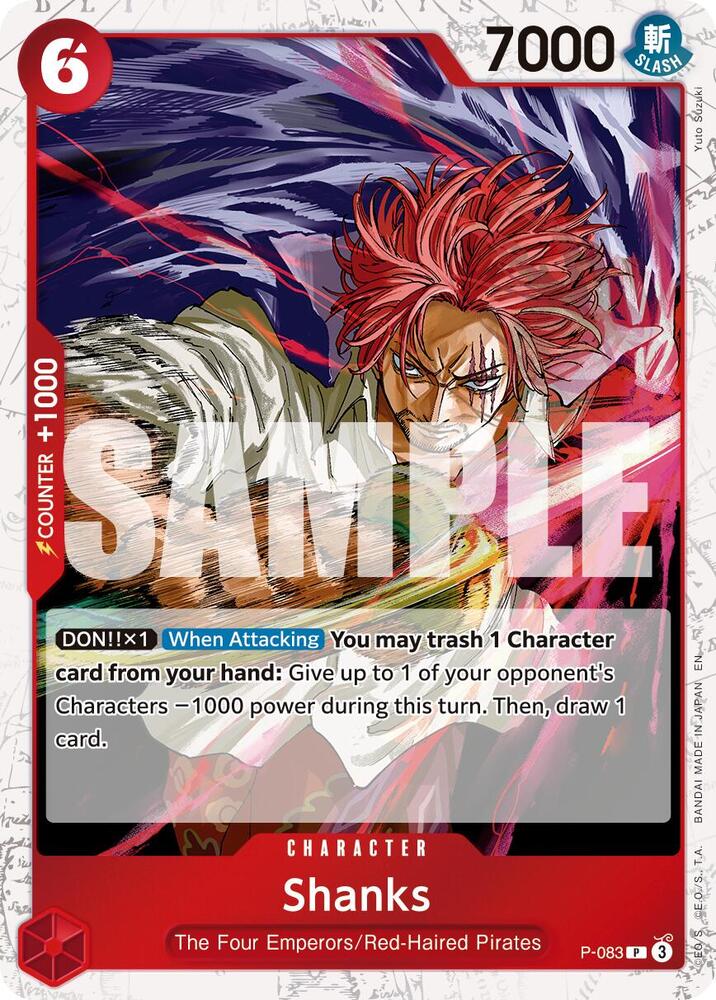 Shanks P-083 (Premium Booster -The Best- Vol. 2)  - Pirate Foil