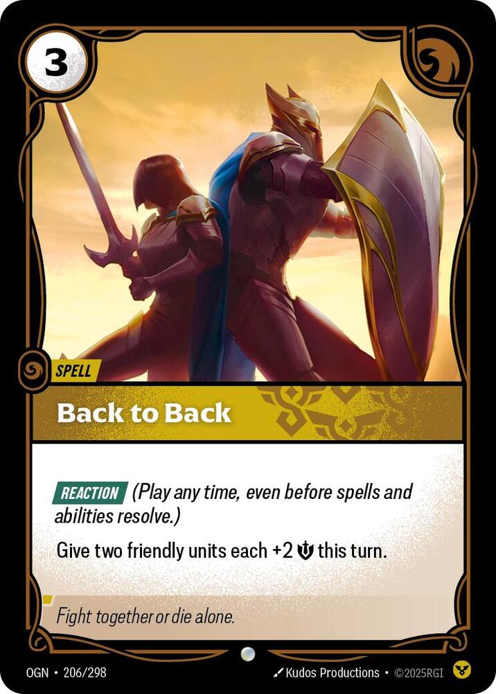 Back to Back 206/298 (Origins) 