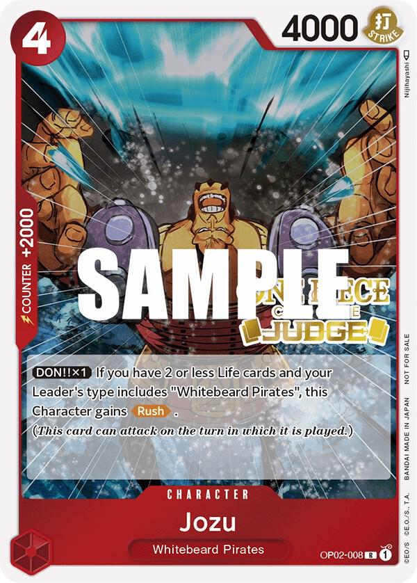 Jozu (Judge) OP02-008 (One Piece Promotion Cards)  - Foil