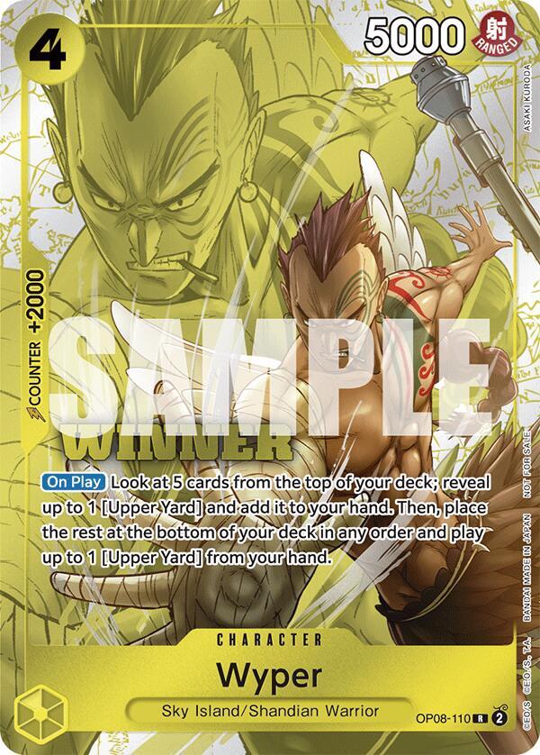 Wyper (Winner Pack 2025 Vol.2) OP08-110 (One Piece Promotion Cards)  - Foil