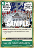 Because the Side of Justice Will Be Whichever Side Wins!! OP05-037 (Awakening of the New Era)  - Foil