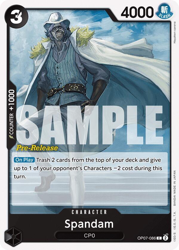 Spandam OP07-086 (500 Years in the Future Pre-Release Cards) 