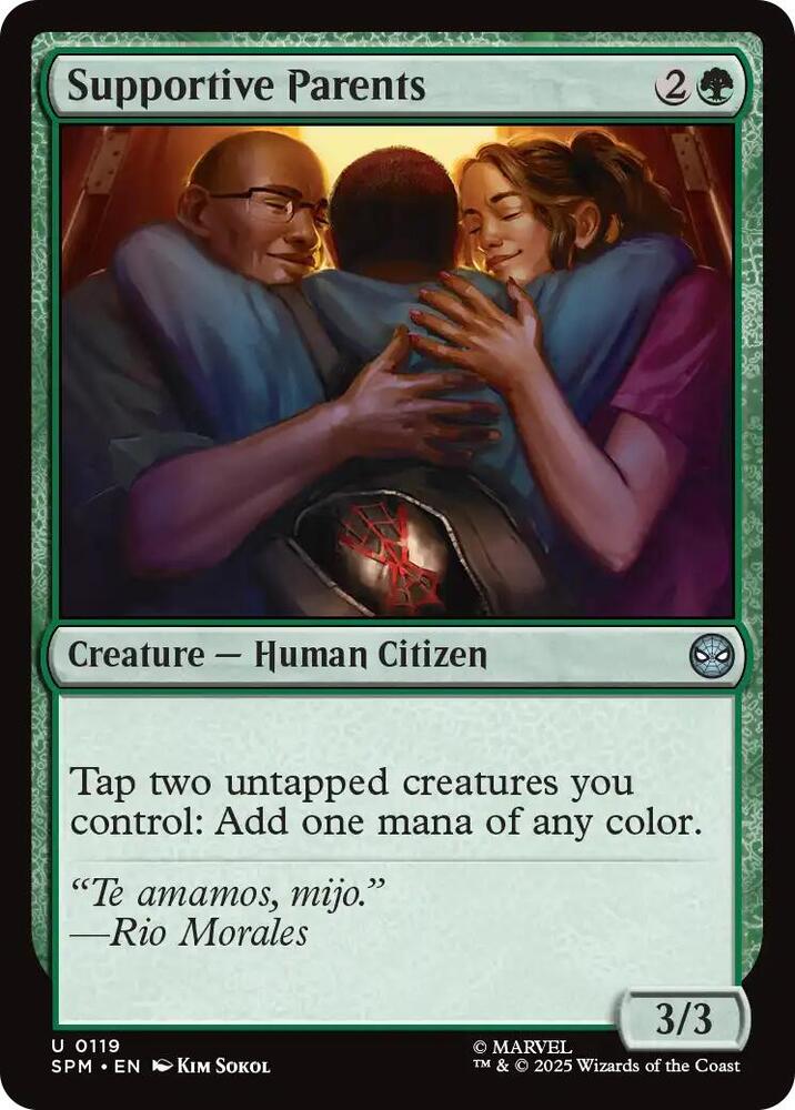 Supportive Parents 119/198 (Marvel's Spider-Man)  - Foil
