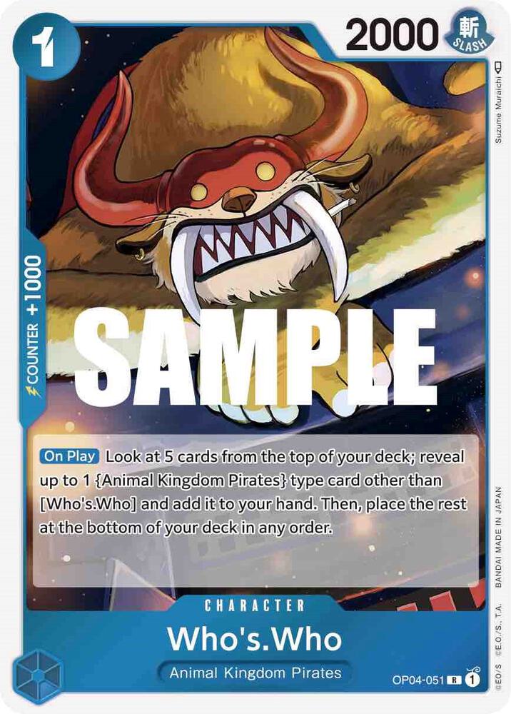 Who's.Who OP04-051 (Kingdoms of Intrigue)  - Foil