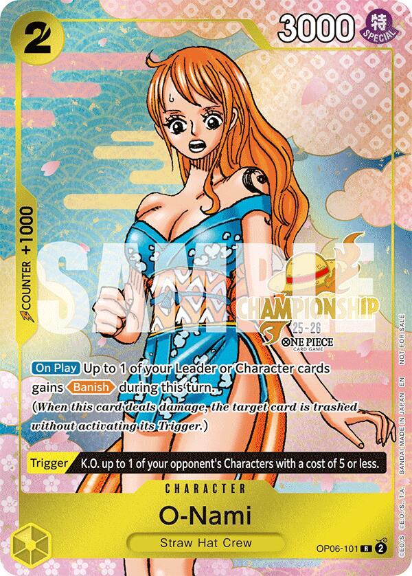O-Nami (25-26 Event Pack) OP06-101 (One Piece Promotion Cards)  - Foil