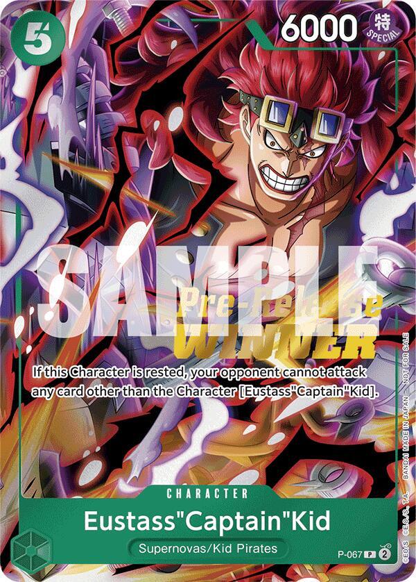 Eustass"Captain"Kid (Pre Release Tournament Winner) P-067 (One Piece Promotion Cards)  - Foil
