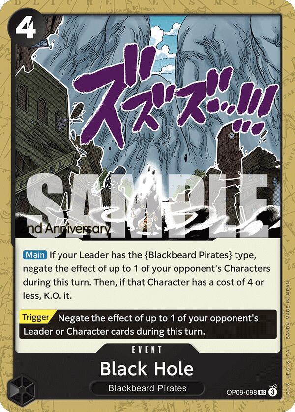 Black Hole OP09-098 (Emperors in the New World: 2nd Anniversary Tournament Cards) 
