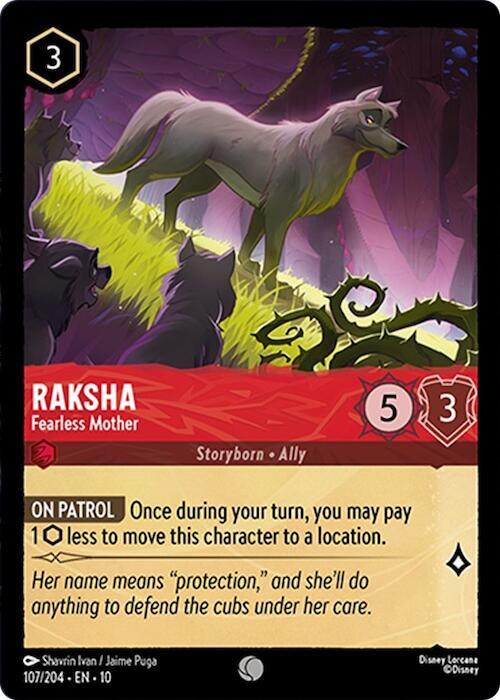 Raksha, Fearless Mother 107/204 (Whispers in the Well) 
