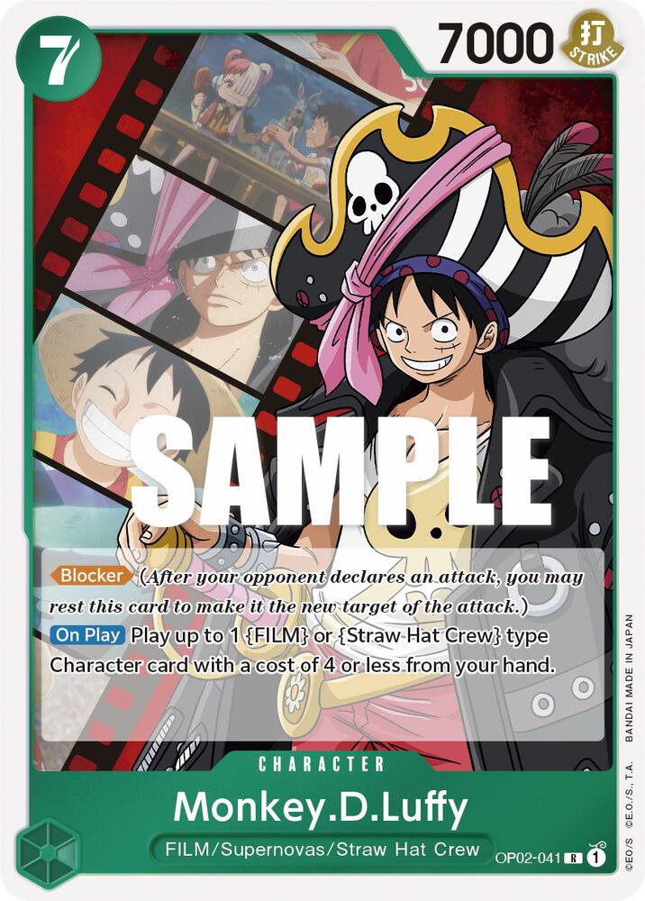 Monkey.D.Luffy OP02-041 (Paramount War)  - Foil
