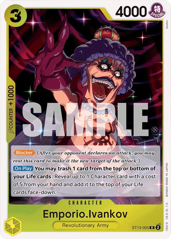 Emporio.Ivankov ST13-005 (Ultra Deck: The Three Brothers)  - Foil